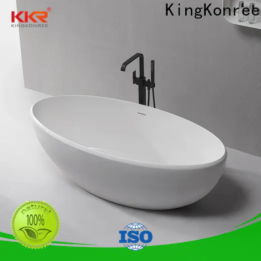 KingKonree durable solid surface bathtub OEM for hotel