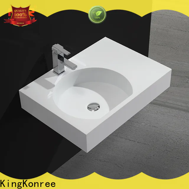 KingKonree modern wall mount sink design for bathroom