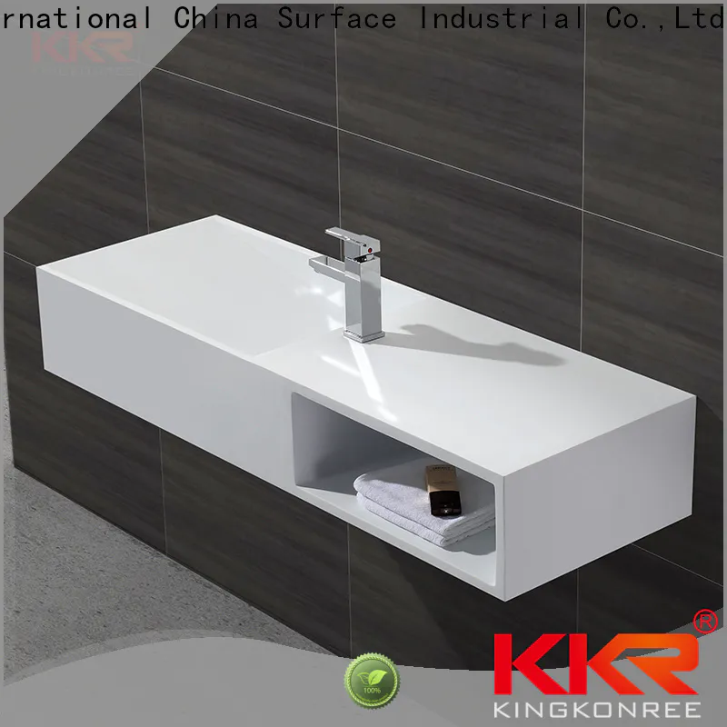 KingKonree acrylic concrete wall mount sink supplier for bathroom