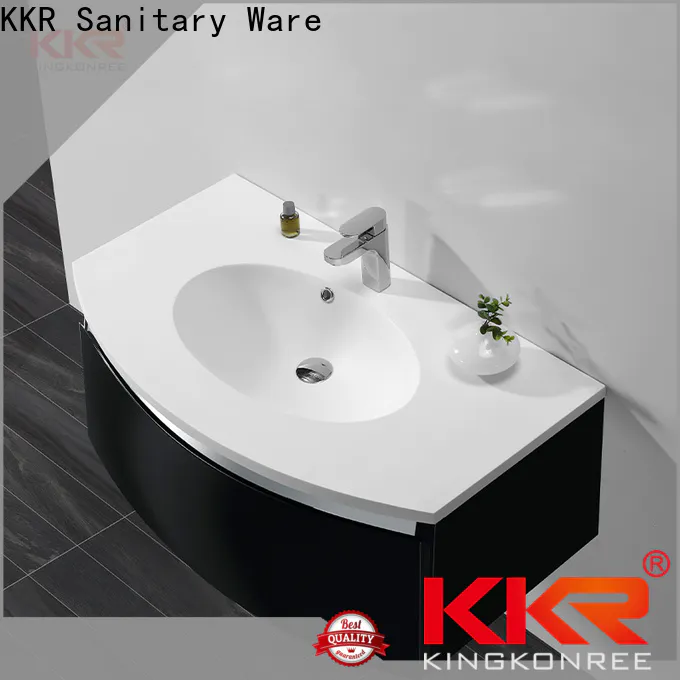 smooth solid surface basin on-sale for shower room