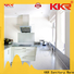 KingKonree faux white quartz solid laminate worktop manufacturer for kitchen