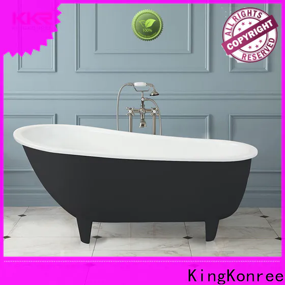KingKonree stone resin freestanding bath OEM for shower room