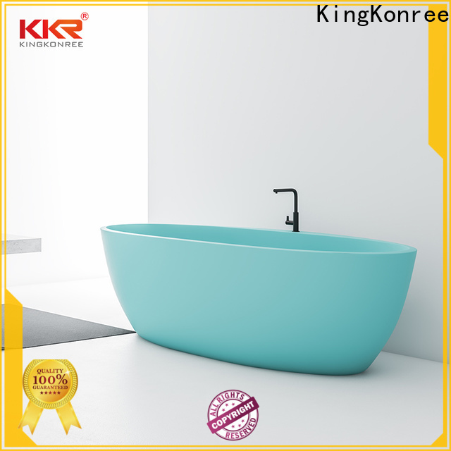 KingKonree hot-sale round freestanding bathtub custom for shower room