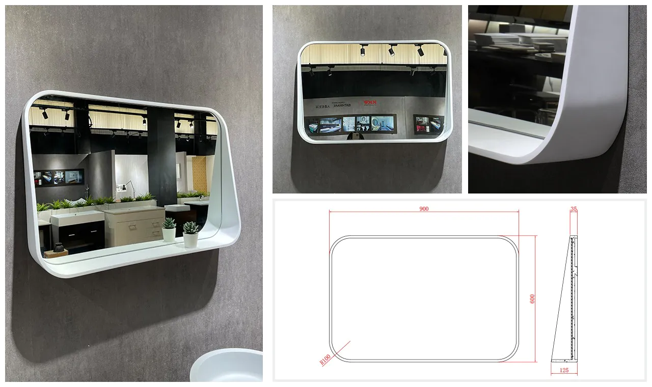artificial custom bathroom mirrors supplier for home