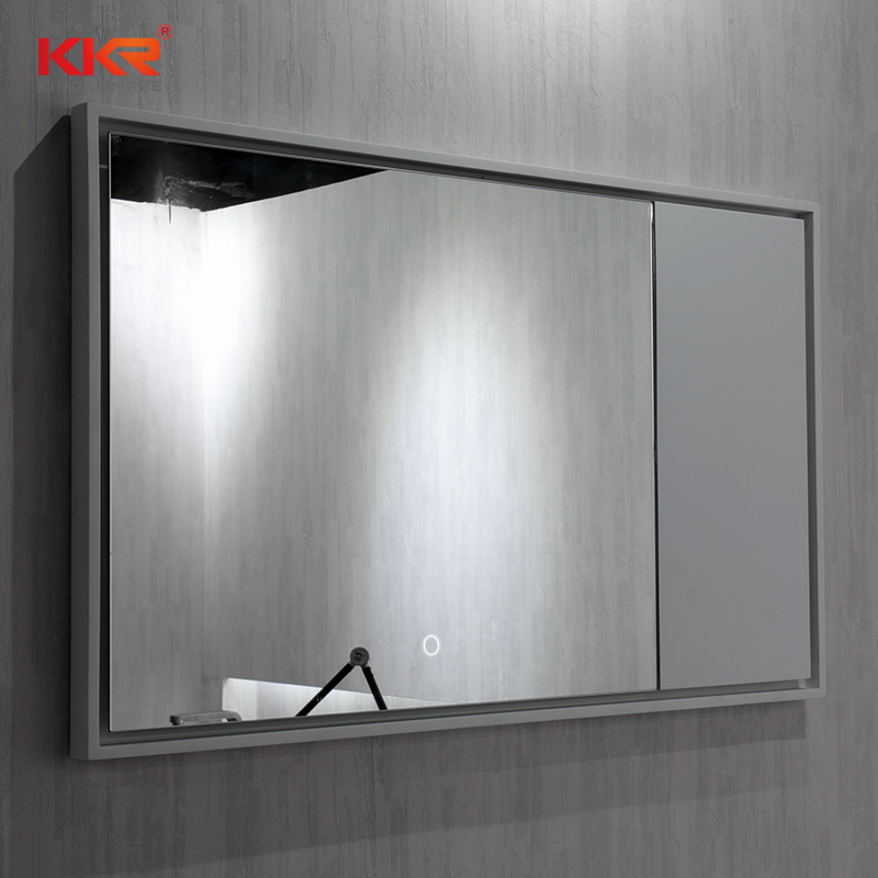 Solid Surface Frame Marble Stone Color Bathroom Led Mirror KKR-1570