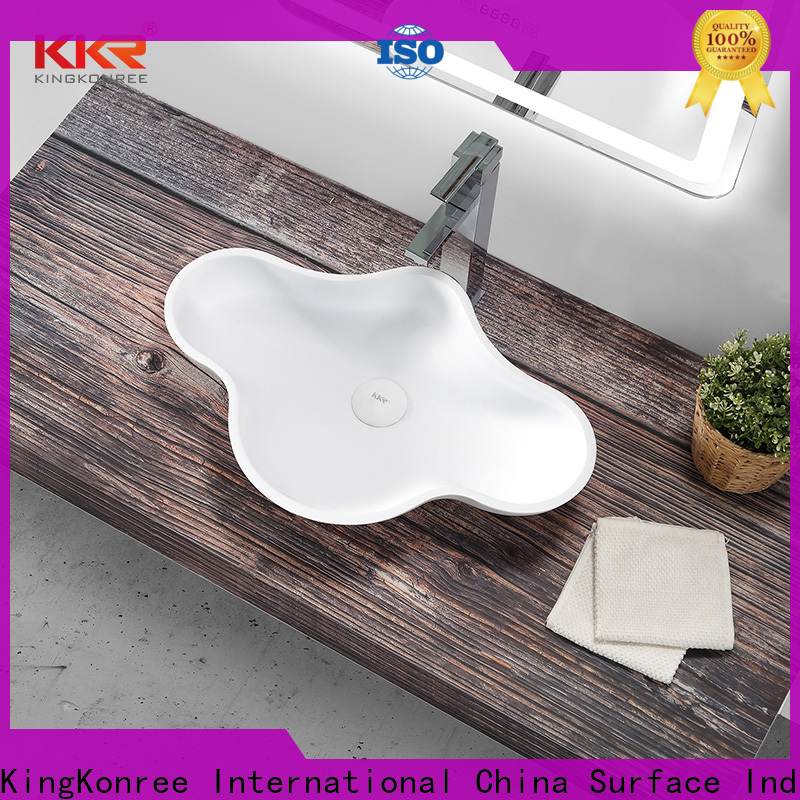 KingKonree white bathroom countertops and sinks supplier for home