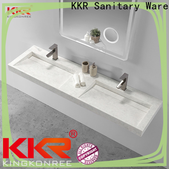 KingKonree stable square wall hung basin sink for toilet