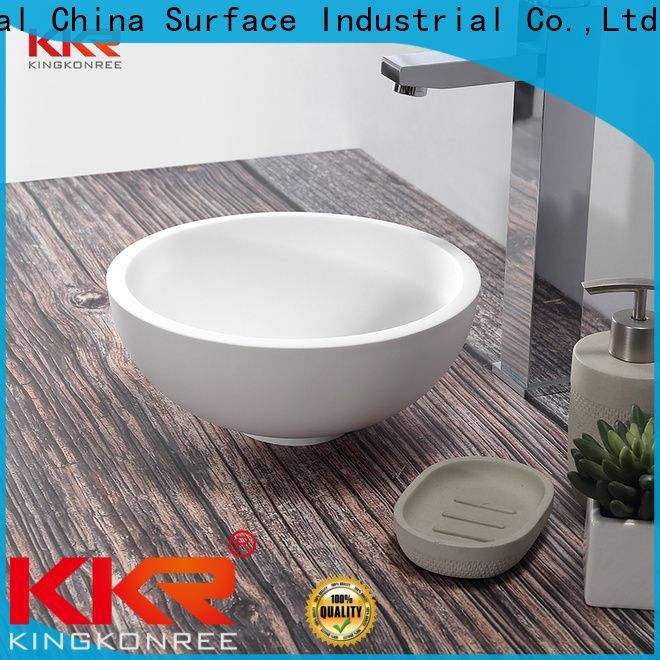 sanitary ware above counter vessel sink customized for hotel