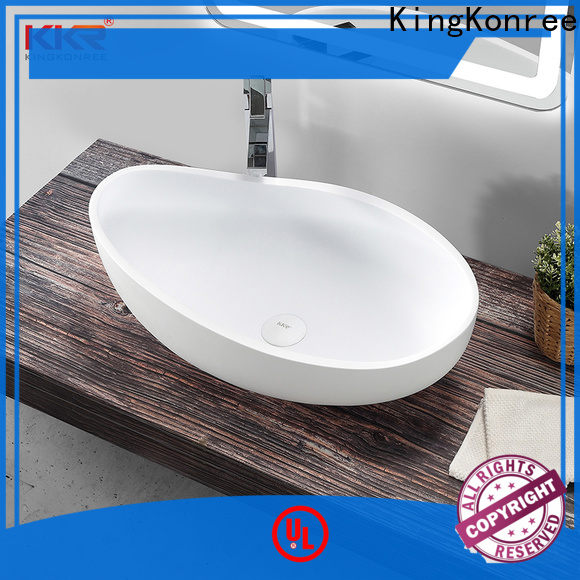 KingKonree durable top mount bathroom sink design for home
