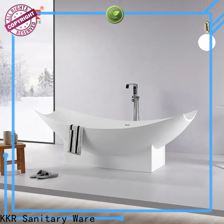 KingKonree overflow rectangular freestanding tub free design for shower room