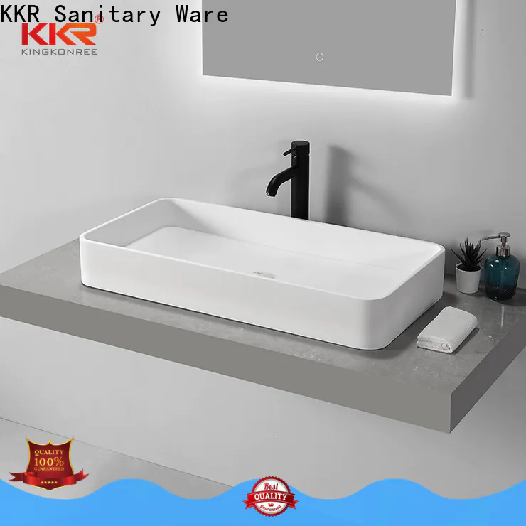 elegant above counter sink bowl cheap sample for hotel