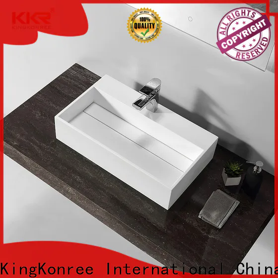 marble small countertop basin design for restaurant
