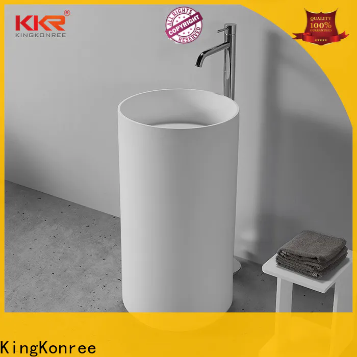 KingKonree rectangle free standing wash basin customized for bathroom