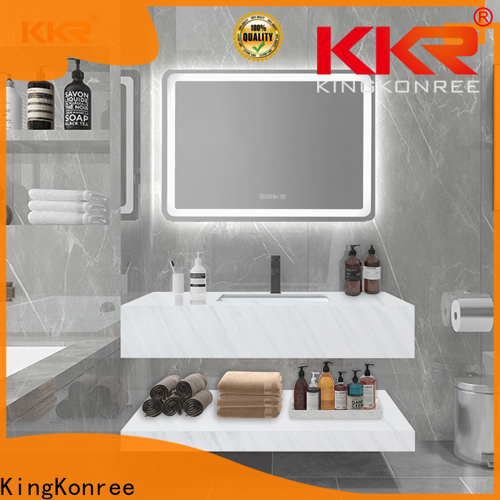 KingKonree bathroom wall hung countertop customized for hotel