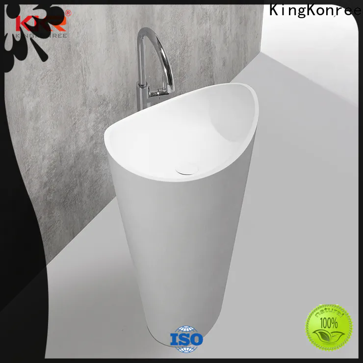 thick floor standing basin customized for hotel