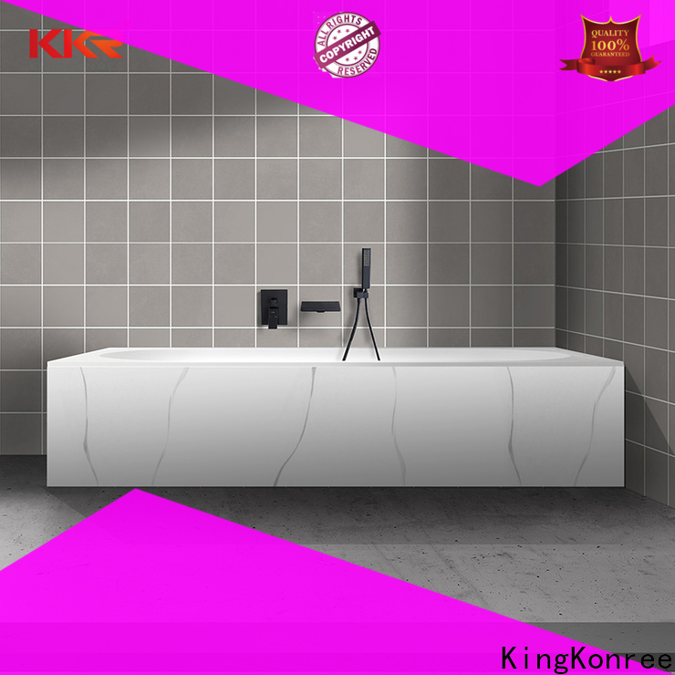 KingKonree finish rectangular freestanding bathtub custom for bathroom