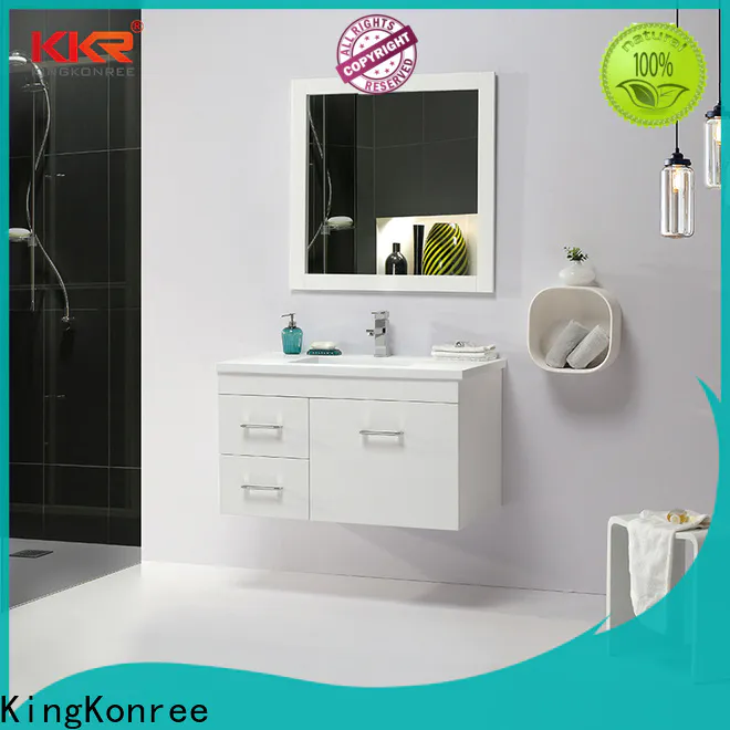 KingKonree small sink cabinet latest design for motel