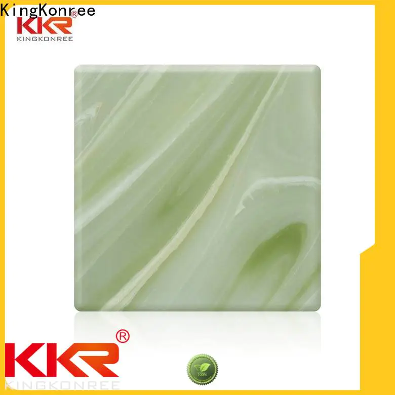KingKonree durable translucent stone panels price under-mount for home