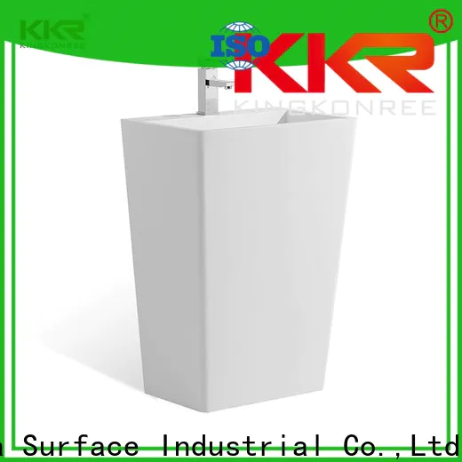 thick free standing wash basin customized for bathroom
