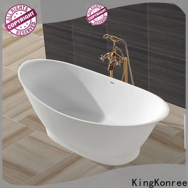 KingKonree solid surface freestanding tub manufacturer for shower room