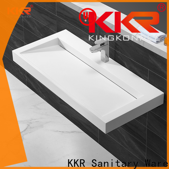 700mm wall hung corner sink supplier for hotel