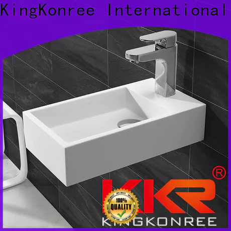 KingKonree small concrete wall mount sink design for hotel