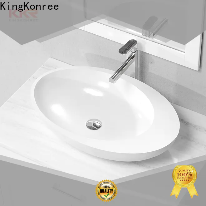 KingKonree elegant small countertop basin design for hotel