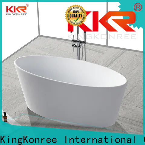 KingKonree durable artificial stone bathtub manufacturer for shower room