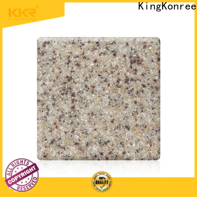 KingKonree dusk white solid surface countertops customized for home