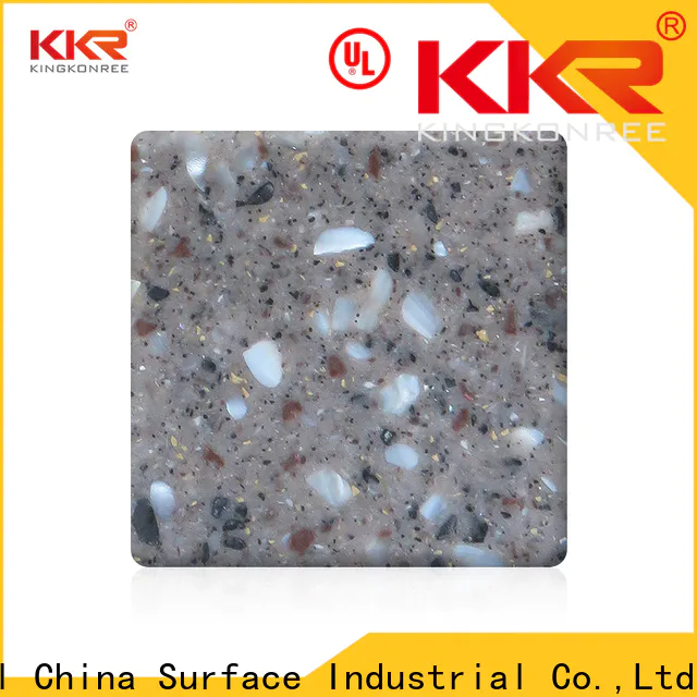 black solid surface countertop material supplier for restaurant