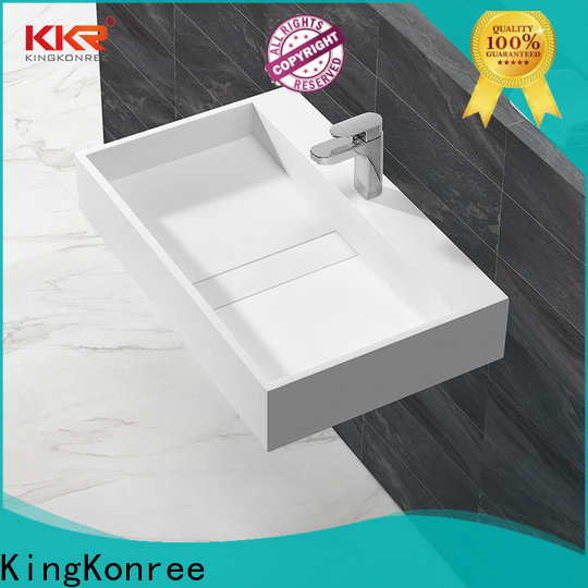 sturdy solid surface wash basin topbrand for family KingKonree