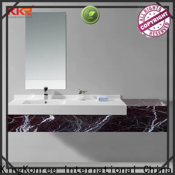KingKonree rectangle basin and cabinet design for toilet
