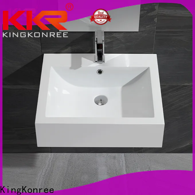 KingKonree square countertop basin highly-rated for bathroom