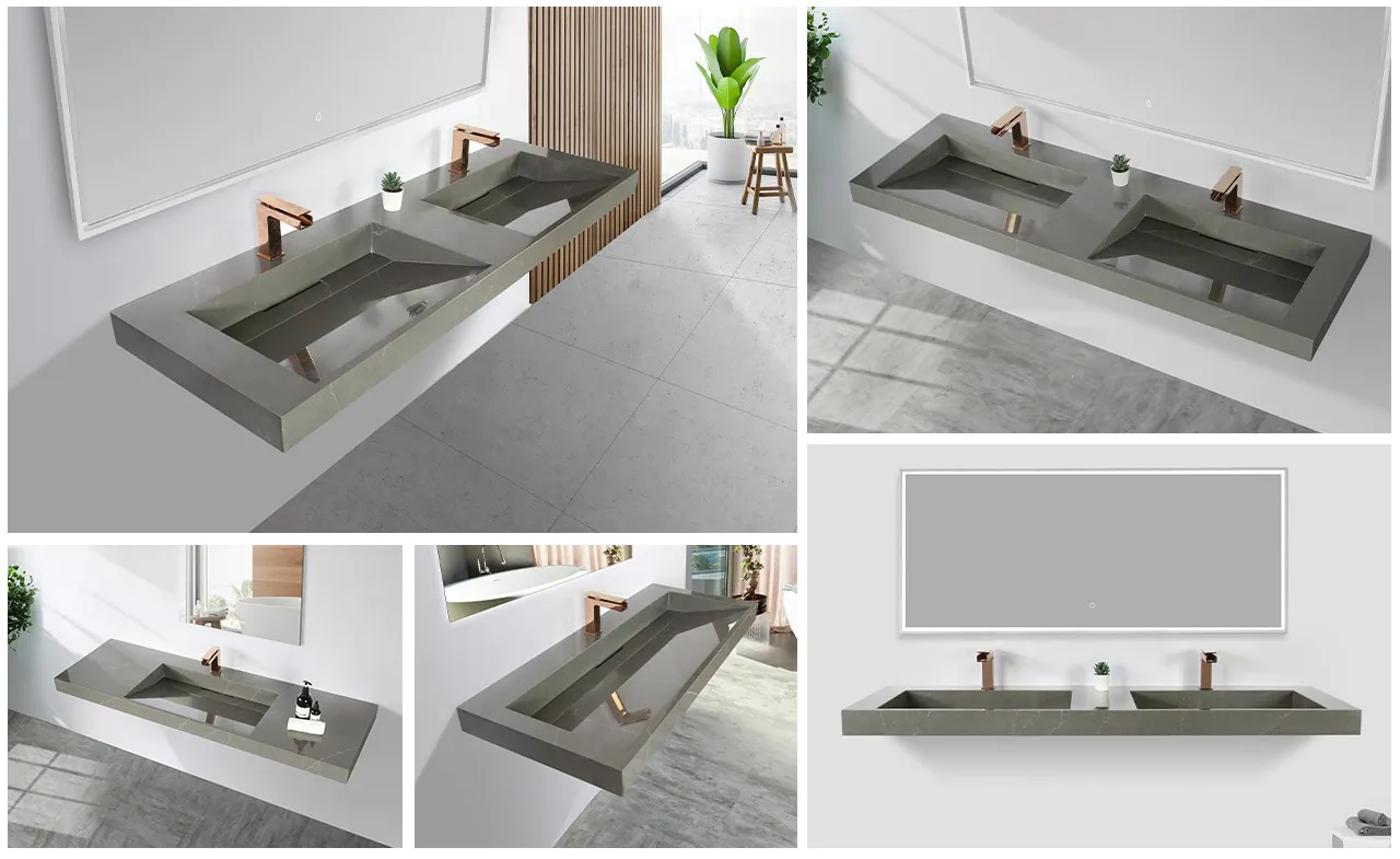 professional small wall hung basin sink for toilet
