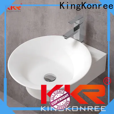 small solid surface basin customized for hotel