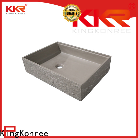 KingKonree thermoforming above counter basins customized for hotel