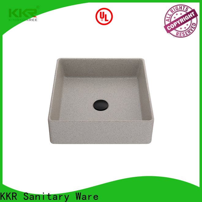 KingKonree marble above counter sink bowl cheap sample for restaurant