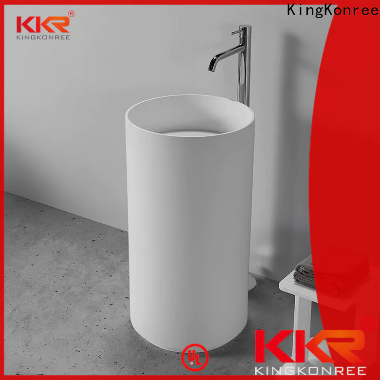 KingKonree rectangle freestanding basin supplier for hotel