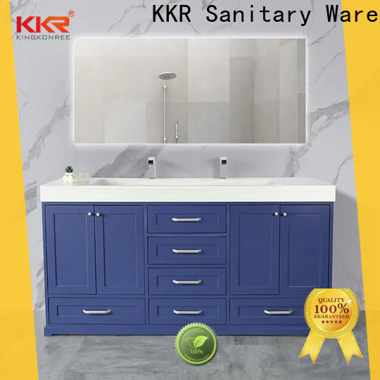 KingKonree hot-sale toilet vanity cabinet latest design for motel