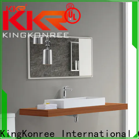 concrete large vanity mirror manufacturer for toilet