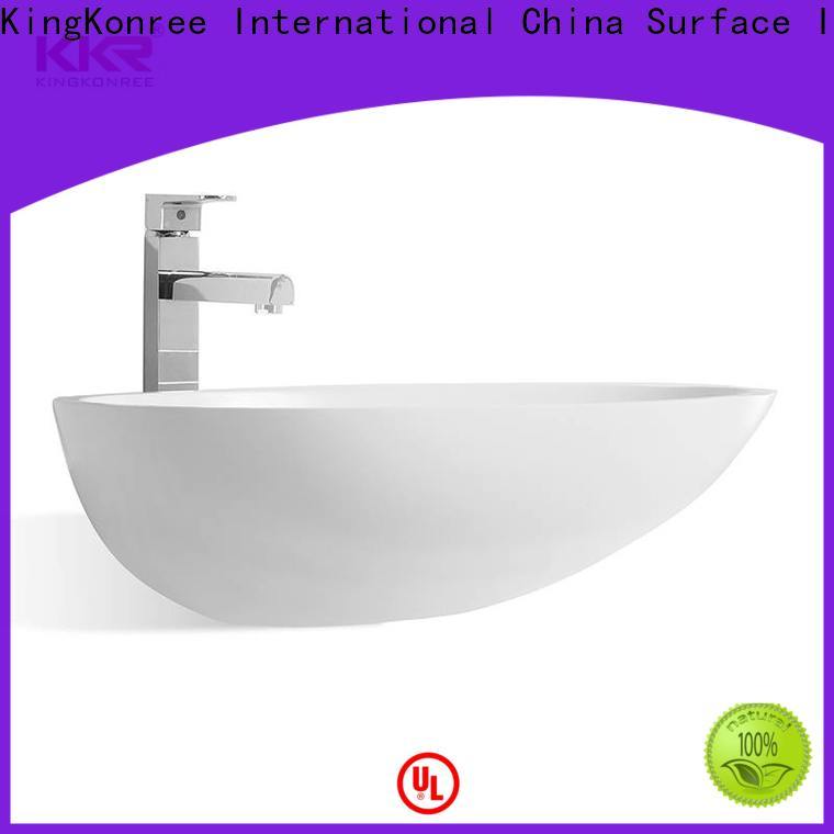 KingKonree white table top wash basin design for home