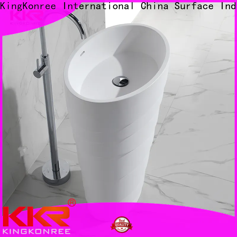 stable pedestal wash basin customized for home