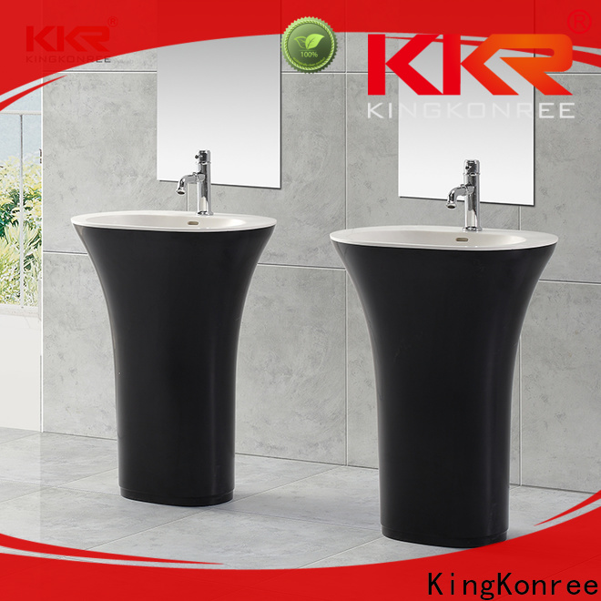 KingKonree resin pedestal wash basin manufacturer for home