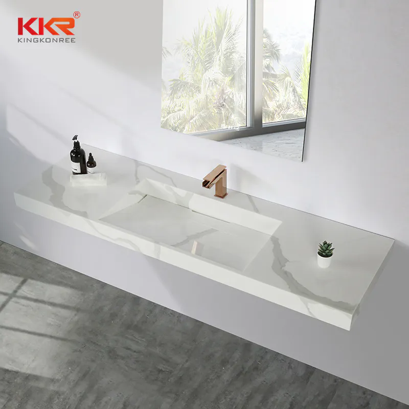 Customized Wash Basin Bathroom Modern Hand Wash Basin New Hotel Bathroom Wall Basin KKR-M069