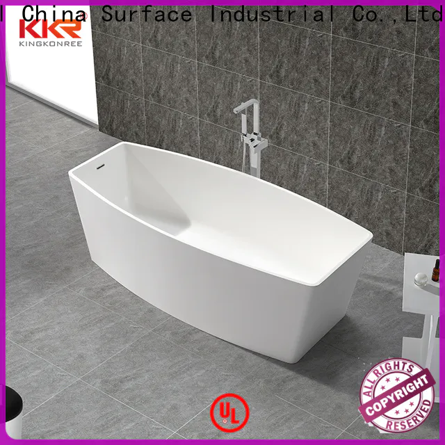 KingKonree artificial stone bathtub at discount for shower room