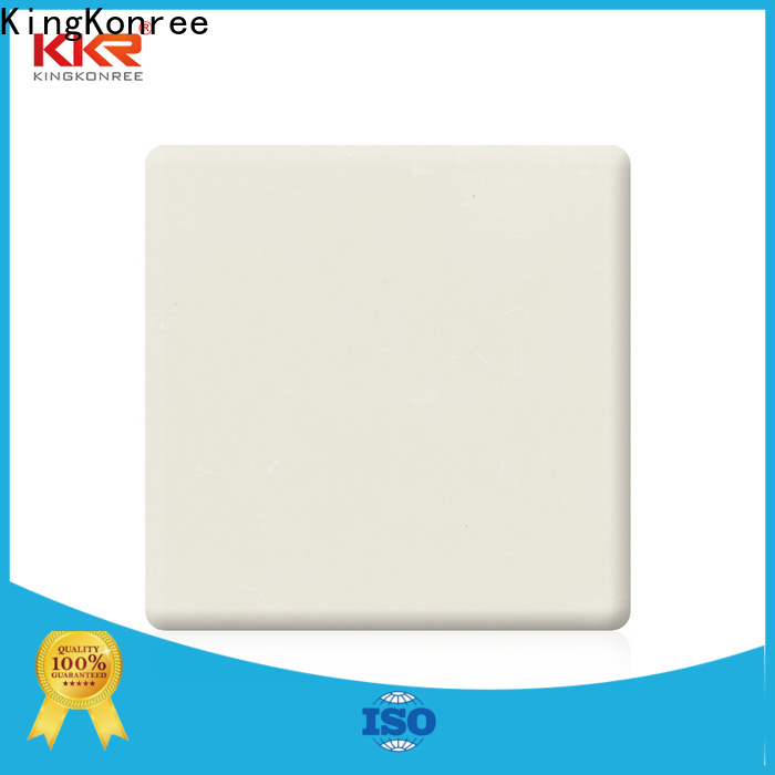 KingKonree white best solid surface countertops customized for restaurant