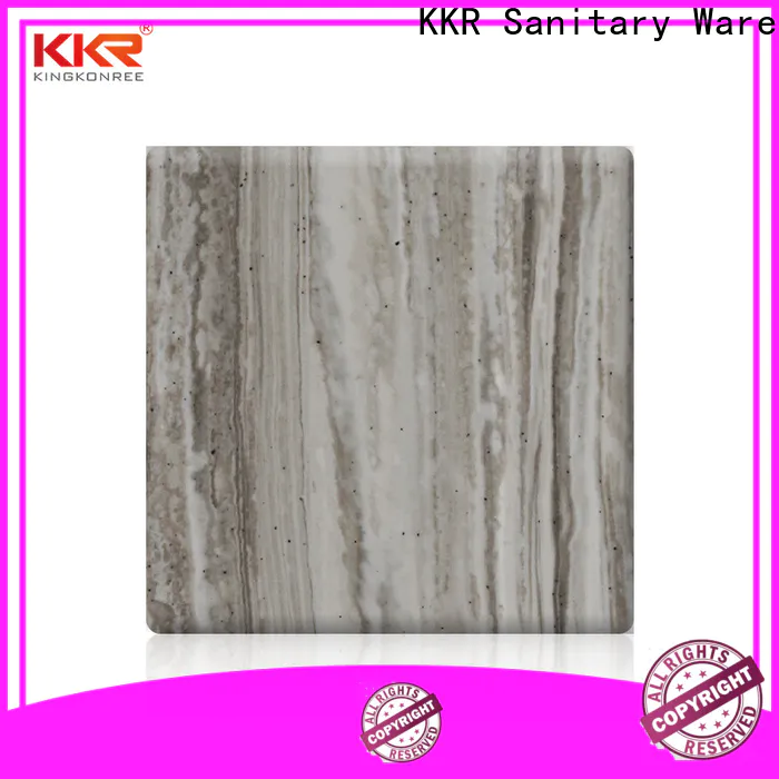 grey acrylic solid surface sheet supplier for hotel