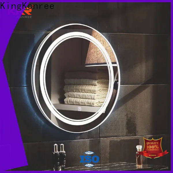 KingKonree corner led mirror light supplier for bathroom