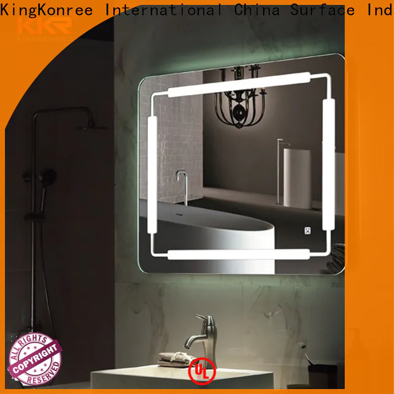 KingKonree corner cool bathroom mirrors manufacturer for hotel