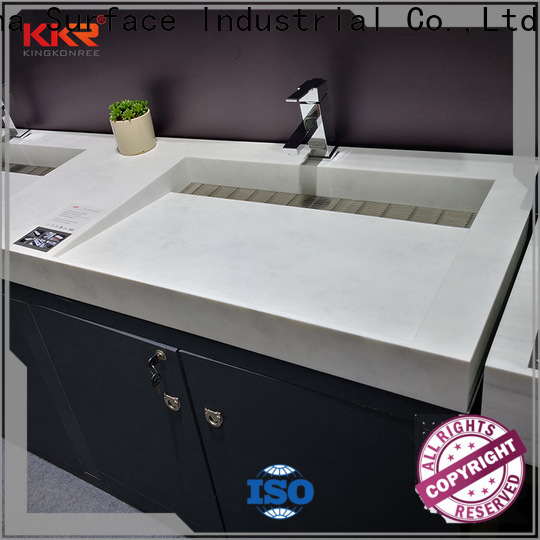 KingKonree artificial table top basin cabinet supplier for toilet